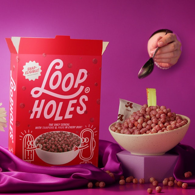 Loopholes fake cereal packaging2