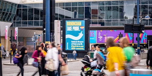 Out-of-home activations of the Take Pride campaign
