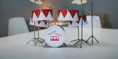 Drum kit made of The Drum awards