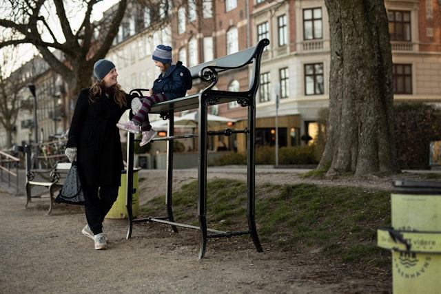 Denmark installs elevated benches to raise awareness about climate change