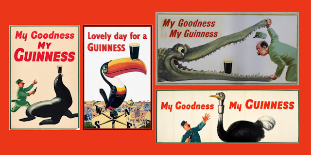 Old Guinness illustrations
