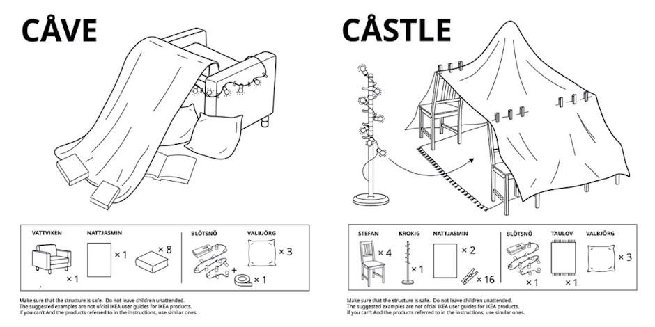 Ikea releases instructional sheets