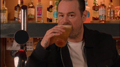 Danny Dyer with his Flagon of Flager