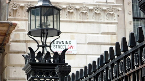 A shot of Downing Street