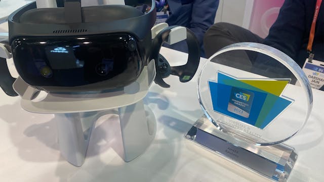 vr headset and award vr headset and award
