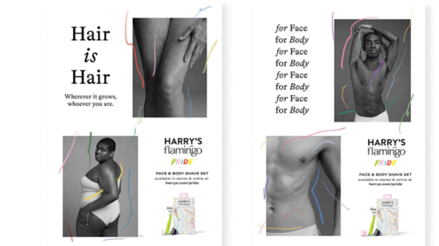 diverse models pose for Harry's + Flamingo's gender-inclusive shaving campaign