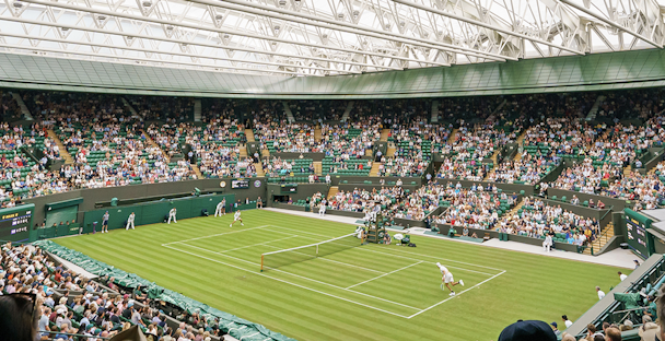 A full stadium at Wimbledon