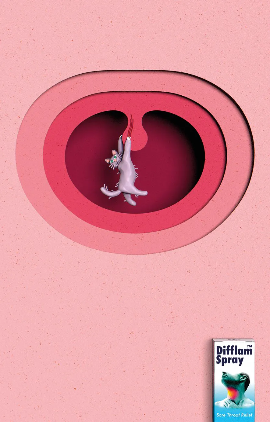 Ad of the Day: beautifully crafted characters portray throat niggles in ...