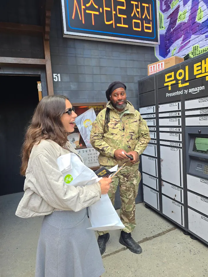 A separate photograph of the Call of Duty immersive London street activation