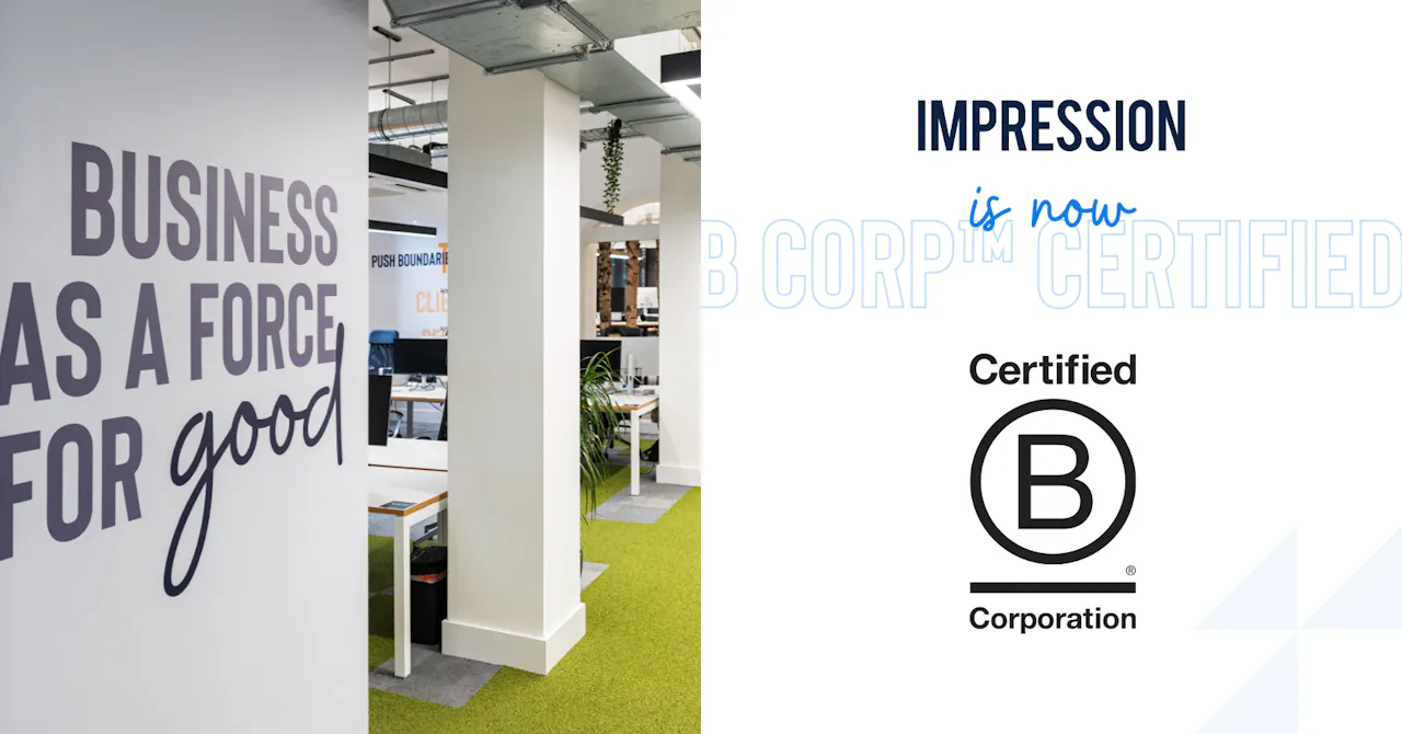 Digital marketing agency Impression certifies as a B Corp