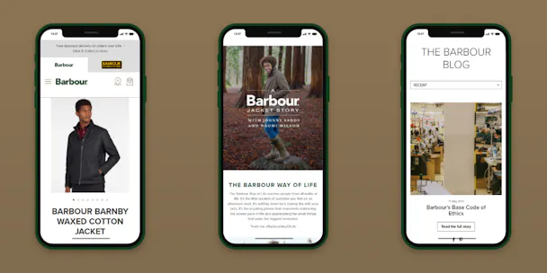eCommerce website design and development for Barbour | The Drum