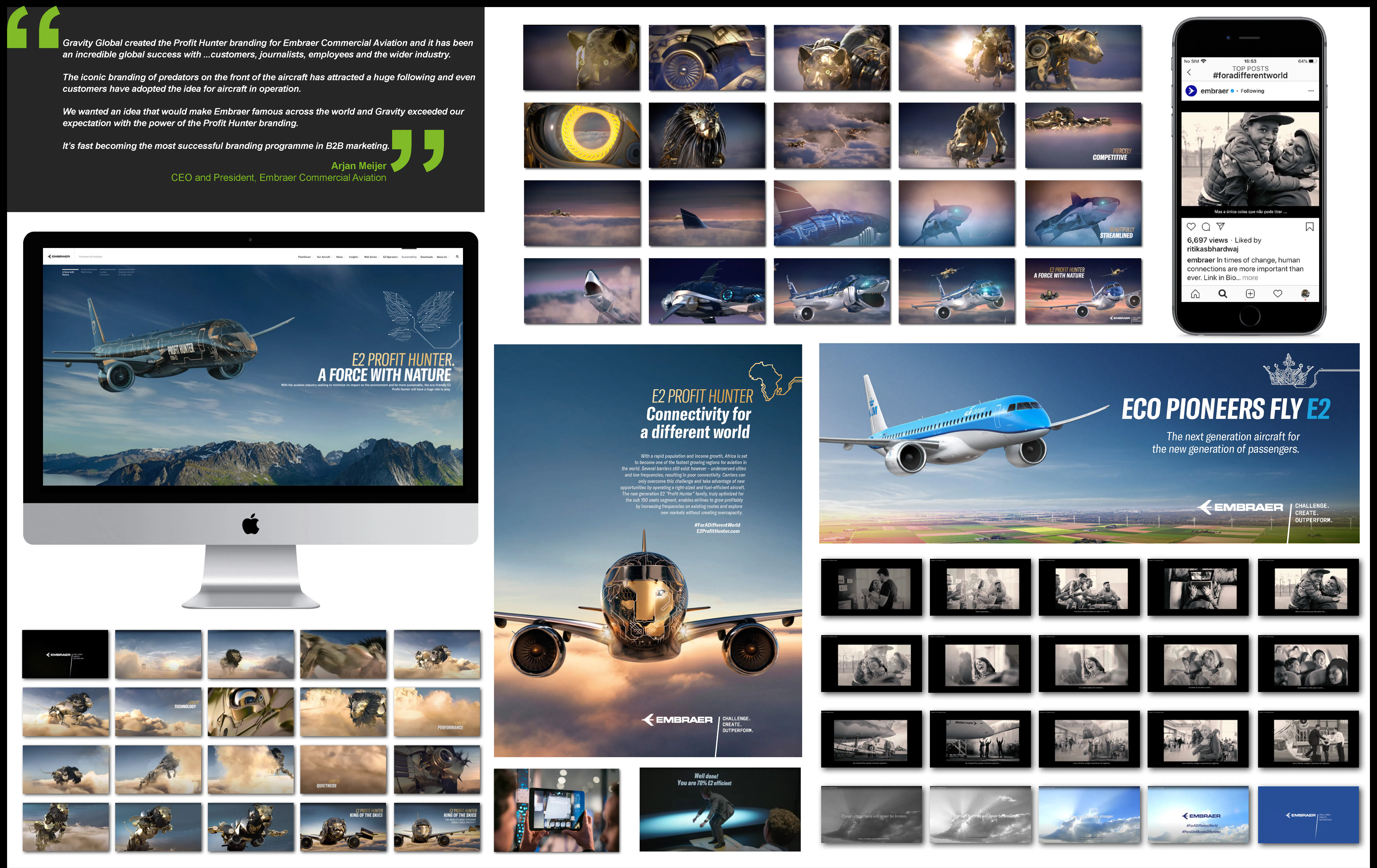 This is how Embraer promoted its aircraft innovations in a world ...