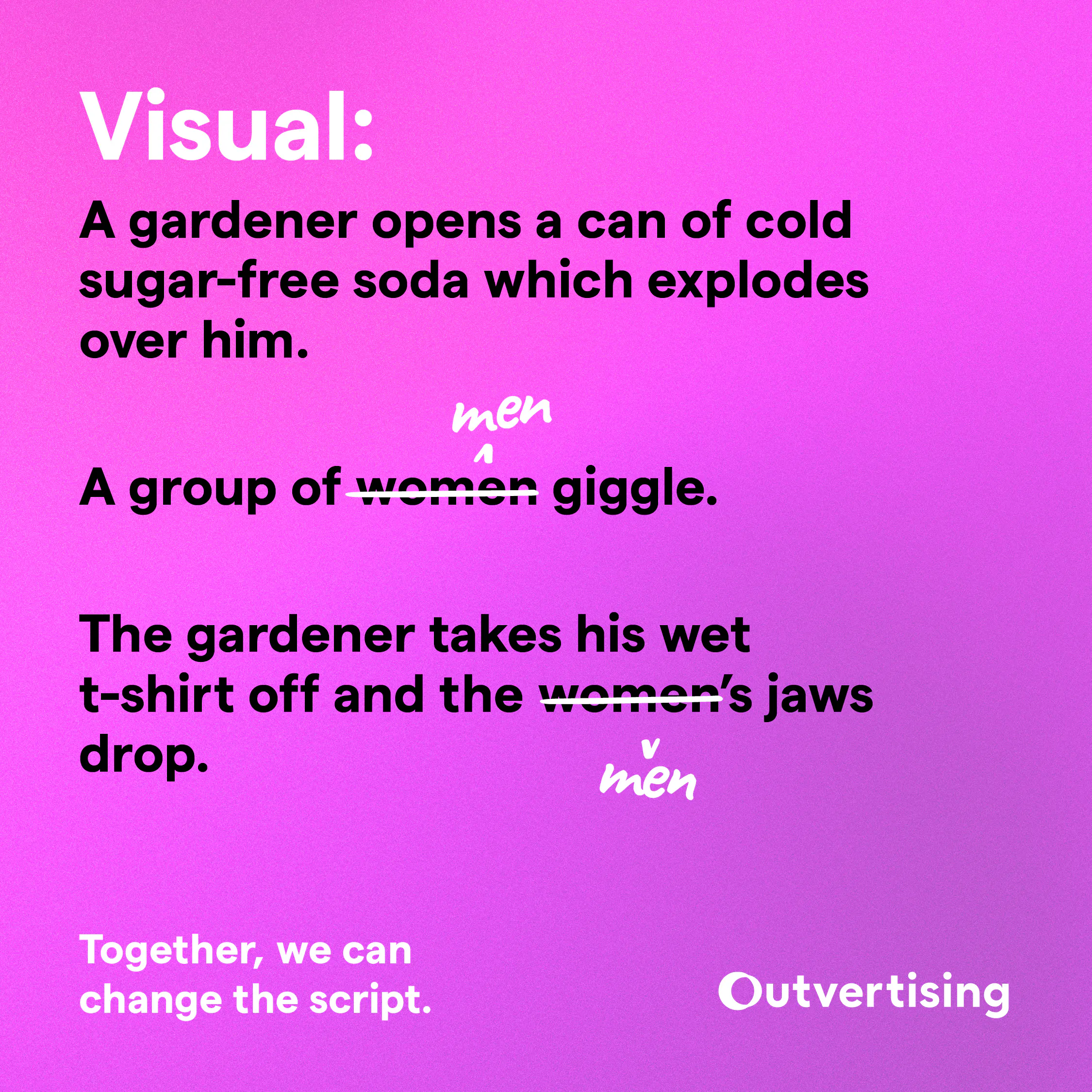 Famous ad scripts rewritten with inclusive LGBTQ+ twist | The Drum