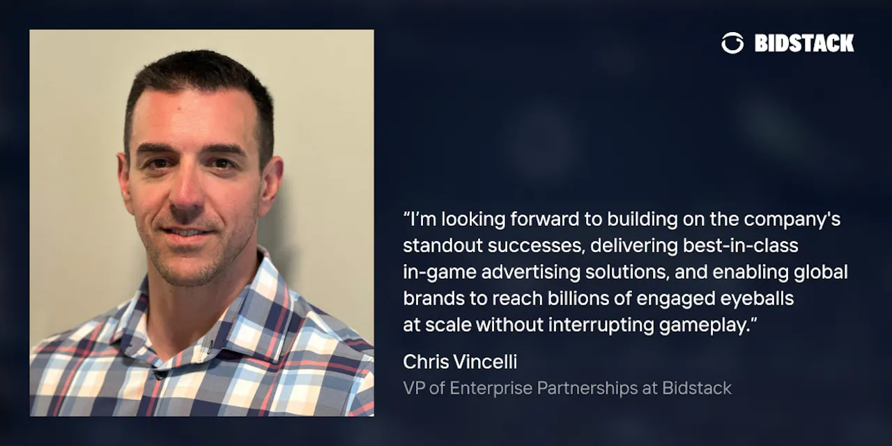 Chris Vincelli Joins Bidstack as VP of Enterprise Partnerships