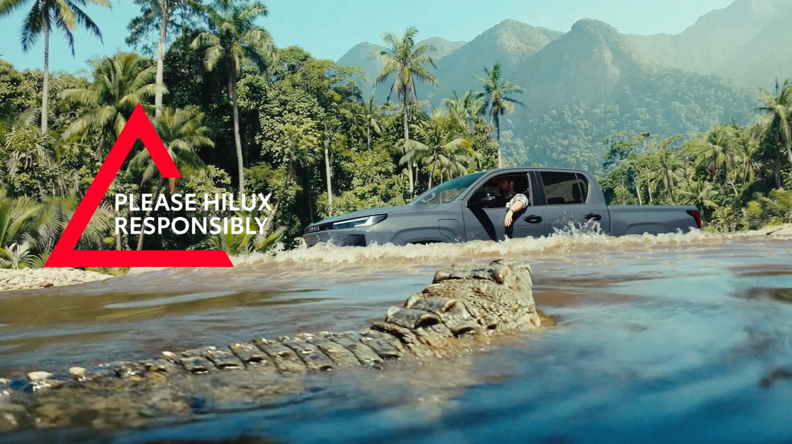 Inside Toyota’s tornadoes, crocodiles and hot tubs Hilux shoot