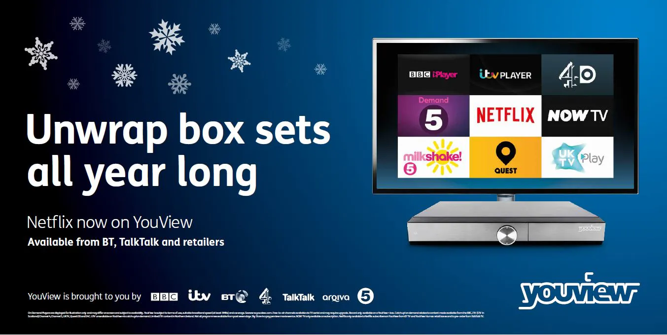 YouView promotes the breadth of its offering with 'Unwrap box sets all ...