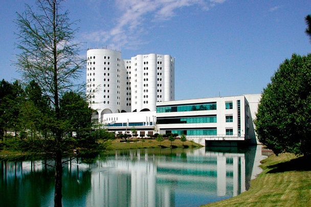 A photo of Providence hospital in Mobile, Alabama. The hospital won the 'Most beautiful hospitals in the USA' competition run by Soliant Healthcare and Search Laboratory digital marketing agency.