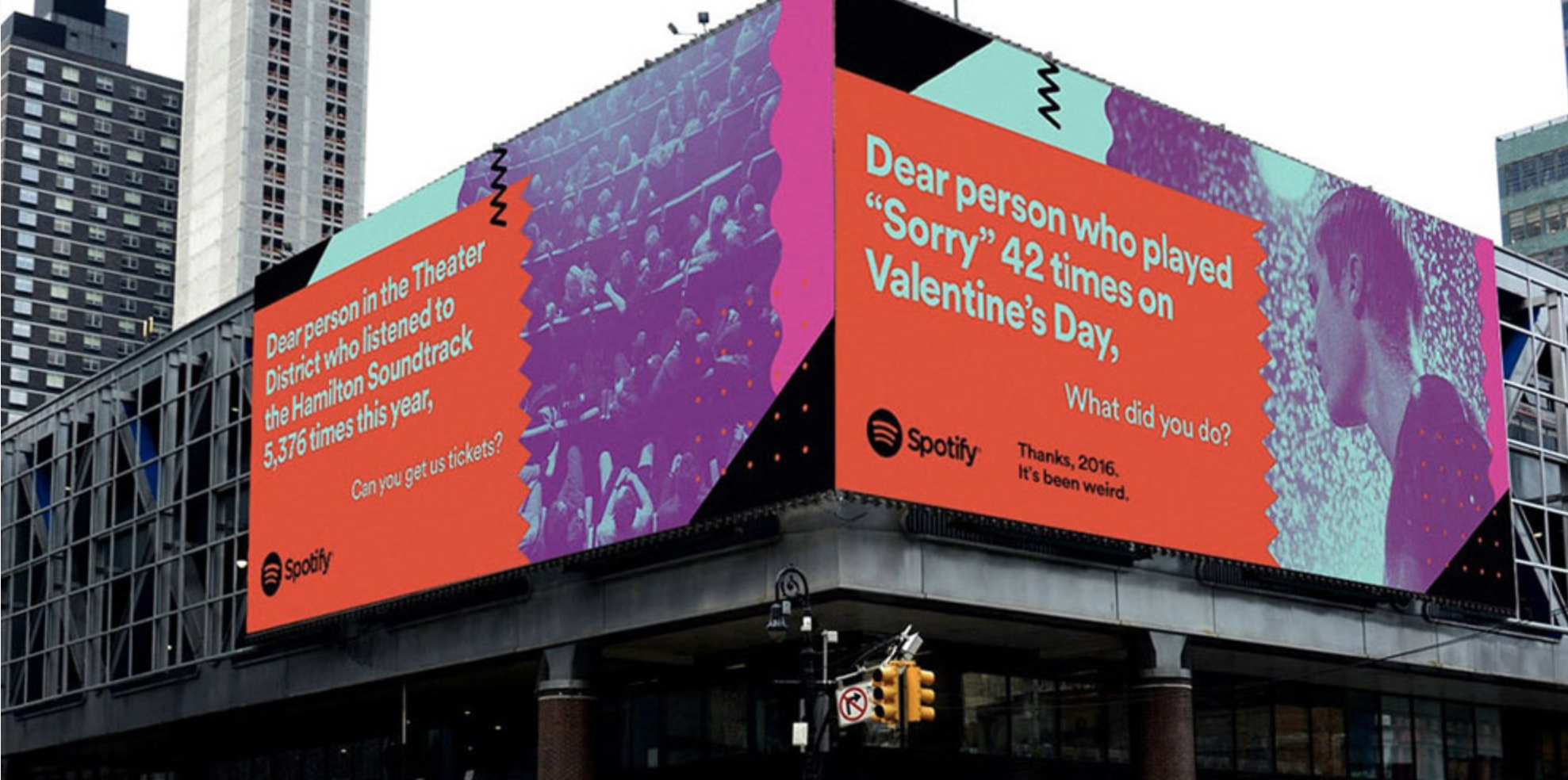 Spotify ad using user generated content